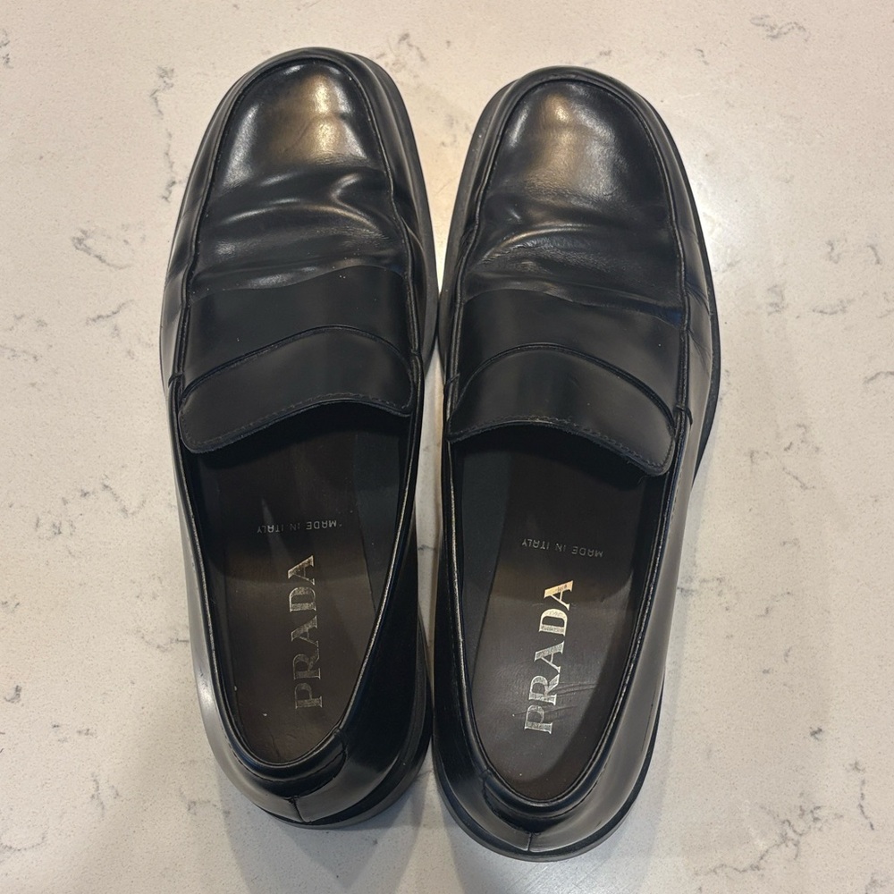Prada Men's Classic Black Loafers